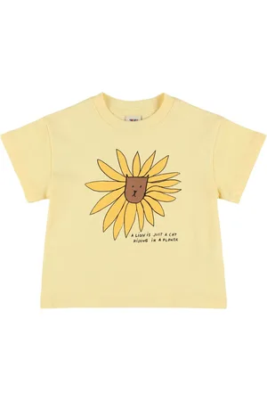 Jelly Mallow Lion Print Cotton Jersey T-shirt