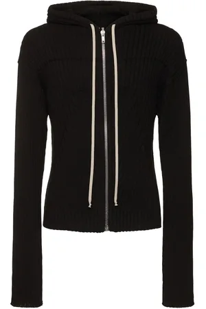 Rick Owens Zipped Cotton Hoodie