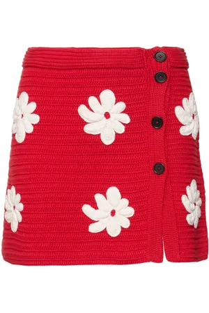 Msgm Embroidered Mini Skirt