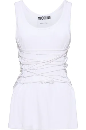 Moschino Stretch Cotton Tank Top