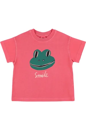 Jelly Mallow Frog Print Cotton Jersey T-shirt