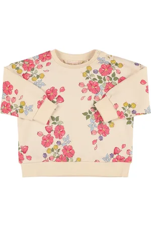 Konges Sløjd Floral Print Cotton Crewneck Sweatshirt