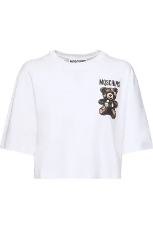 Moschino Cotton Jersey Cropped T-shirt