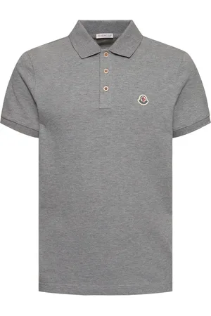 Moncler Logo Patch Cotton Polo Shirt