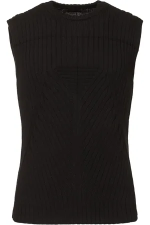 Rick Owens Knit Ribbed Cotton Vest