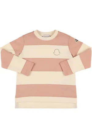 Moncler Logo Cotton Fleece Crewneck Sweatshirt