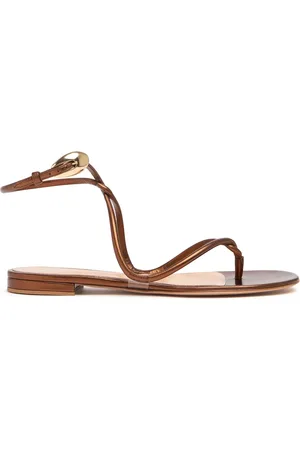 Gianvito Rossi 5mm Black Mamba Nappa Leather Sandals
