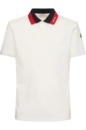 Moncler Embroidered Logo Cotton Polo Shirt