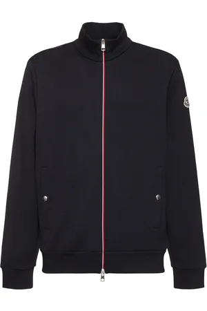 Moncler Tricolor Cotton Zip-up Sweatshirt