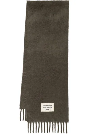 Acne Studios Alpaca Blend Logo Scarf