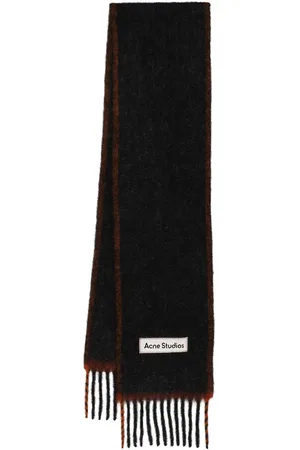 Acne Studios Alpaca Blend Logo Scarf