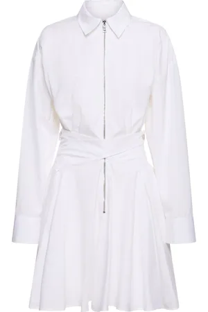 Msgm Cotton Poplin Mini Dress