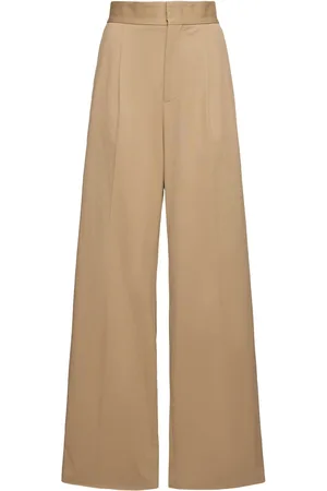 Msgm Cotton Blend Wide Pants