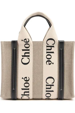 Chloé Small Woody Canvas Top Handle Bag