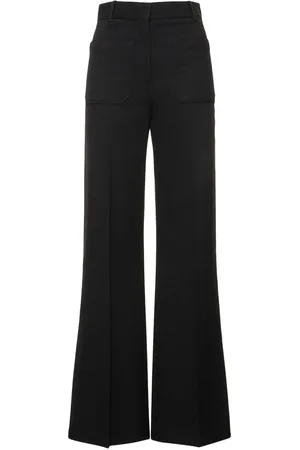 Victoria Beckham Alina Wool Blend Flared Pants