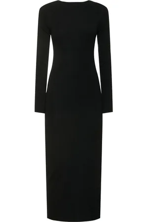 St Agni Reversible Cut Out Knit Midi Dress