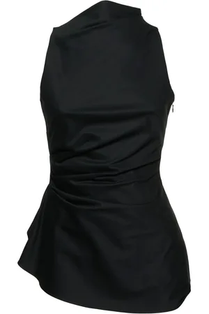 Alexander McQueen Stretch Cotton Twill Top