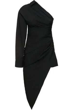 Alexander Wang Asymmetrical Ruched Poplin Dress