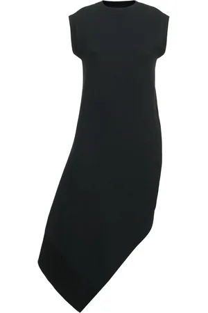 SACAI Asymmetric Sponge Jersey Long Dress