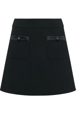 Dolce & Gabbana Wool Crepe Mini Skirt