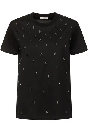 Moncler Beaded Embroidery Cotton T-shirt