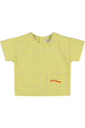 Bobo Choses Woven Cotton Blend Gingham Shirt