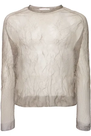 OUR LEGACY True Round Neck Silk Blend Knit Top
