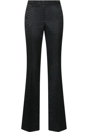 Roberto Cavalli Zebra Jacquard Straight Pants
