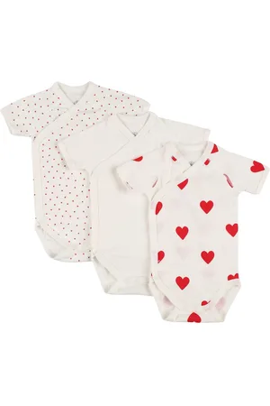 Petit Bateau Set Of 3 Cotton Jersey Bodysuits