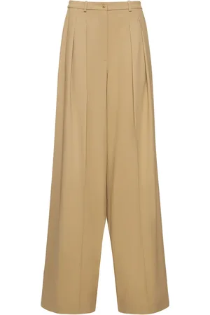 Michael Kors Serge Wool High Rise Wide Pants