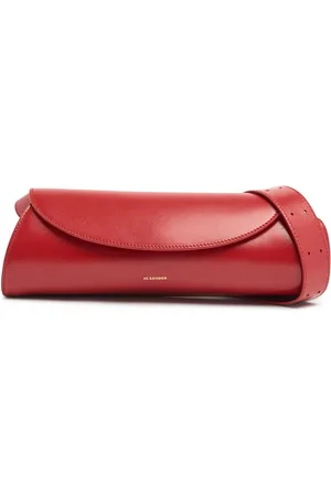 Jil Sander Small Cannolo Leather Shoulder Bag