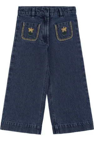Emile & Ida Embroidered Cotton Jeans