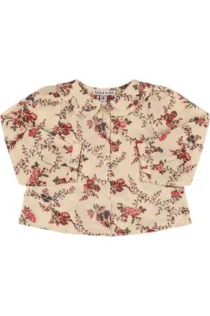Emile & Ida Printed Cotton Poplin Shirt