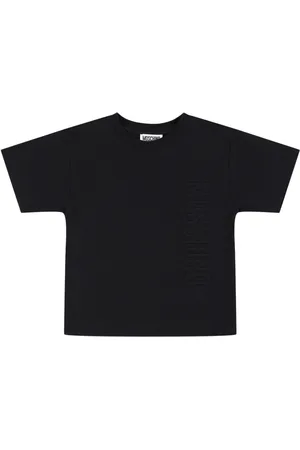 Moschino Logo Embroidery Cotton Jersey T-shirt