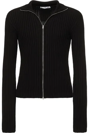 Acne Studios Koton Core Cotton Knit Zip Sweater