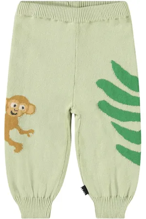 Molo Jacquard Knit Organic Cotton Pants