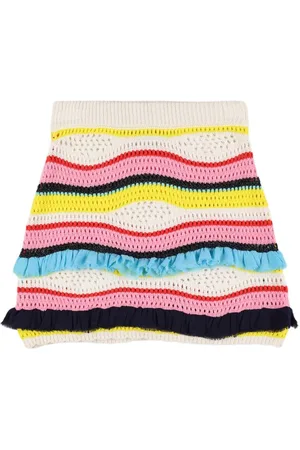 Msgm Cotton Blend Knit Skirt