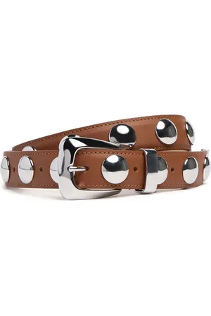 Khaite Benny Studded Leather Belt
