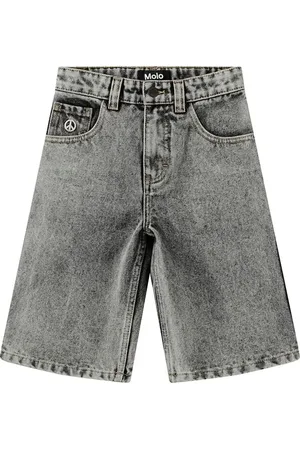 Molo Cotton Blend Denim Shorts