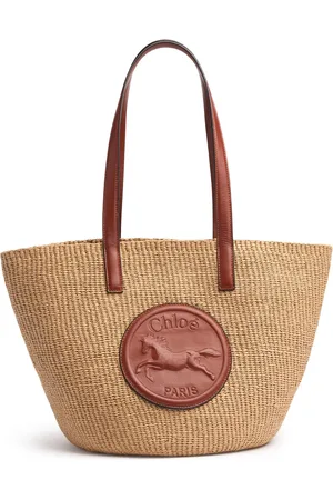 Chloé Horse Medallion Paper Tote Bag