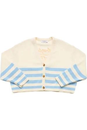 Philosophy Striped Cotton Knit Cardigan