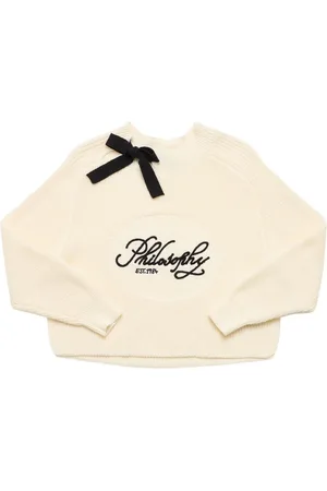 Philosophy Logo Cotton Knit Sweater