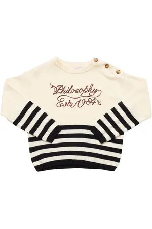 Philosophy Striped Cotton Knit Sweater