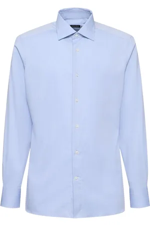 Ermenegildo Zegna Sartorial Stretch Cotton Twill Shirt