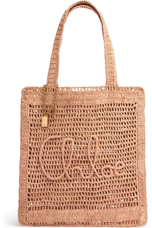 Chloé Summer Banana Crochet Tote Bag