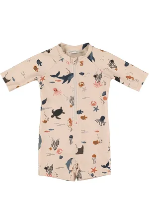 Liewood Sea Print Recycled Poly Swim Jumpsuit