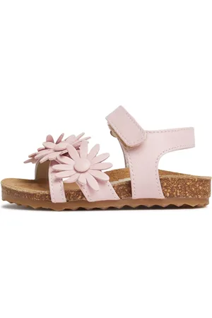Il gufo Leather Sandals W/flowers