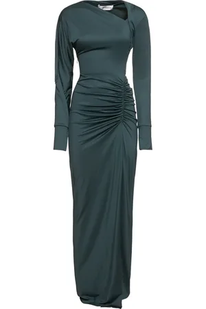 Victoria Beckham Slash-neck Jersey Gown