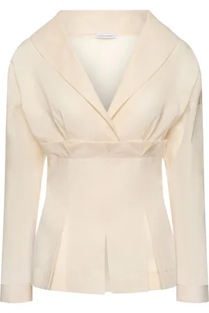 Alberta Ferretti Sheer Cotton Organza Shirt