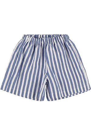 TANGERINE Stripe Print Modal Blend Shorts